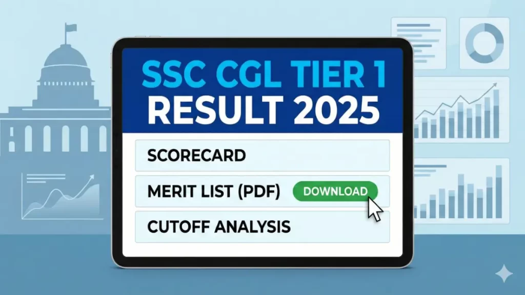 SSC CGL Tier 1 Result 2025 Out